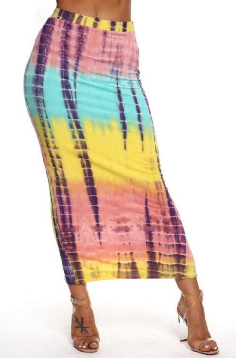 THE DAISY TIE  DYE SKIRT