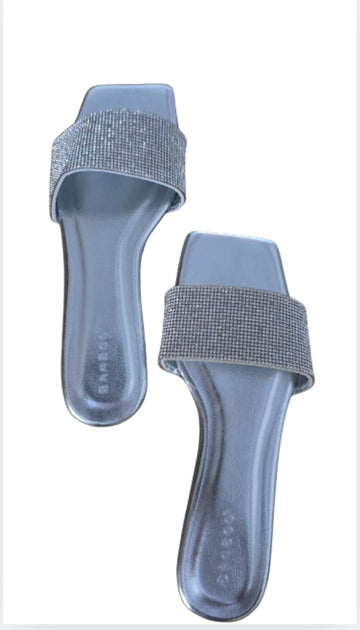Gemma Rhinestone  Slide Sandals
