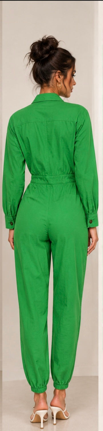 Emerald Utility Luxe Jumpsuit