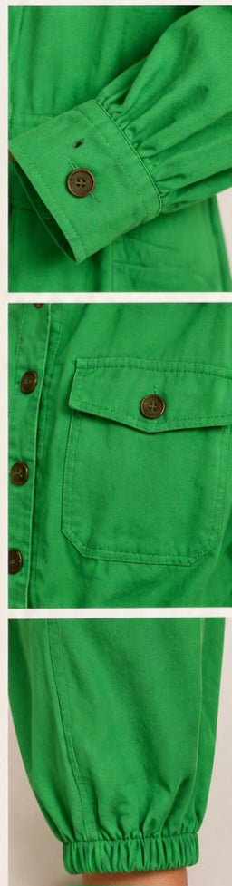 Emerald Utility Luxe Jumpsuit