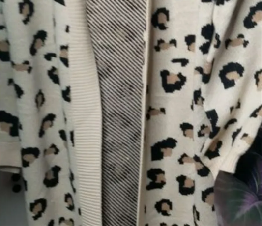 THE SPOTTED LEOPARD  CARDIGAN