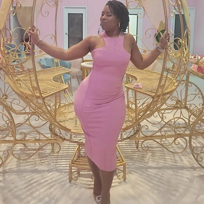 THE BACK TO BUSINESS MIDI DRESS
